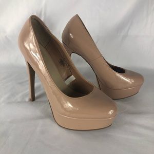 Xhilaration Nude Beige Pink Platform Stiletto Heel